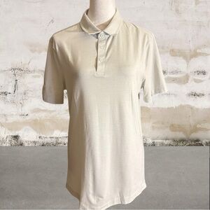 Lululemon Athletica Men's Light Cream Polo Shirt